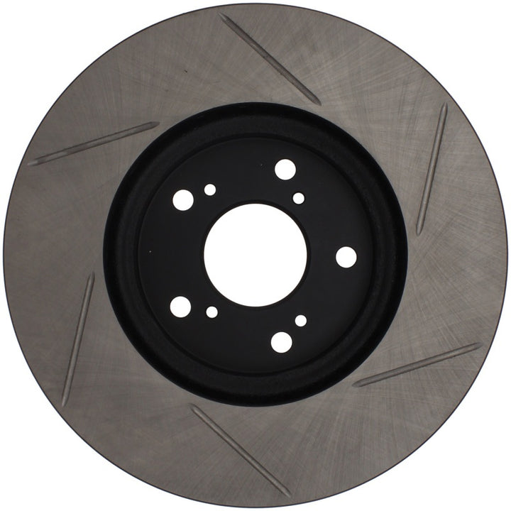 StopTech Power Slot Slotted 99-08 Acura TL (STD Caliper) / 01-03 CL / 04-09 TSX Front Right Rotor - Bull Strap