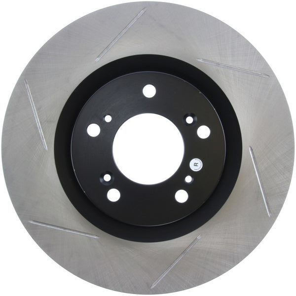 StopTech Power Slot SportStop 00-06 Honda S2000 Slotted Front Right Rotor - Bull Strap