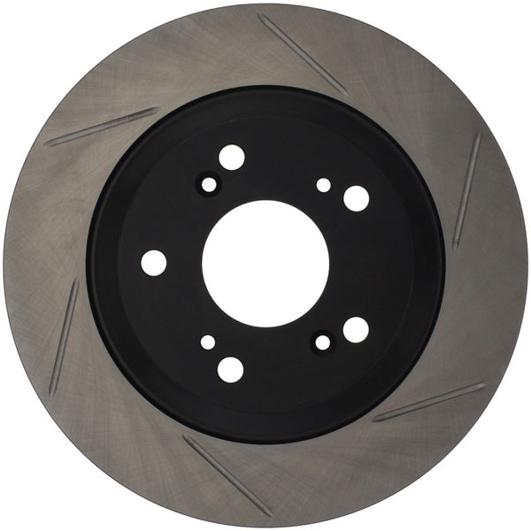 StopTech Power Slot SportStop 00-06 Honda S2000 Slotted Rear Left Rotor - Bull Strap