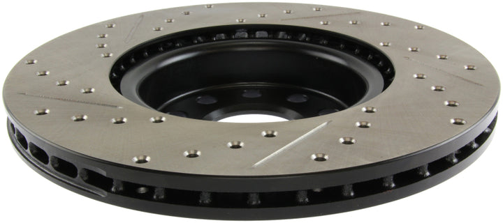 StopTech Slotted & Drilled Sport Brake Rotor - Bull Strap