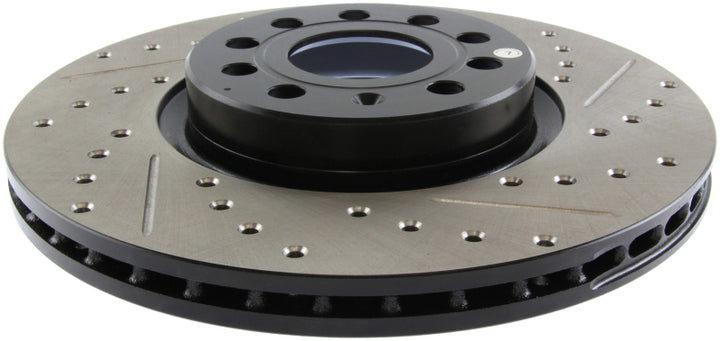 StopTech Slotted & Drilled Sport Brake Rotor - Bull Strap