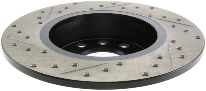 StopTech Slotted & Drilled Sport Brake Rotor - Bull Strap