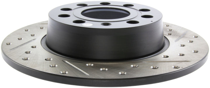 StopTech Slotted & Drilled Sport Brake Rotor - Bull Strap