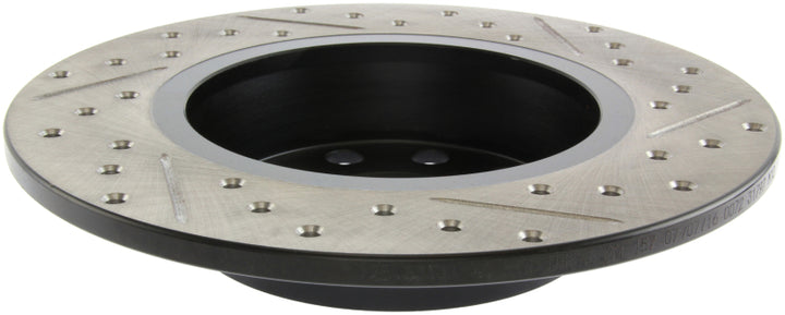 StopTech Slotted & Drilled Sport Brake Rotor - Bull Strap