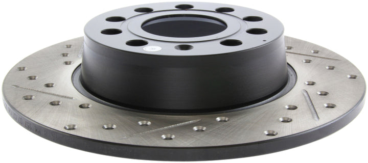 StopTech Slotted & Drilled Sport Brake Rotor - Bull Strap