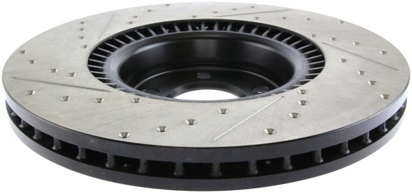 StopTech Slotted & Drilled Sport Brake Rotor - Bull Strap