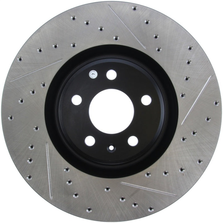 StopTech Slotted & Drilled Sport Brake Rotor - Bull Strap
