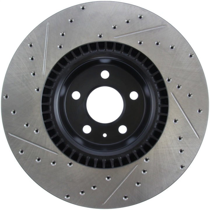 StopTech Slotted & Drilled Sport Brake Rotor - Bull Strap
