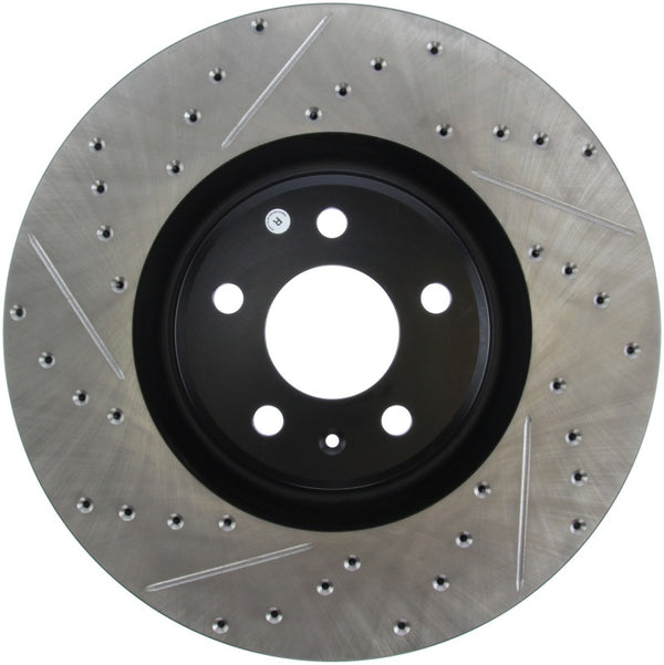StopTech Slotted & Drilled Sport Brake Rotor - Bull Strap