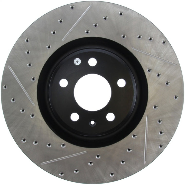 StopTech Slotted & Drilled Sport Brake Rotor - Bull Strap