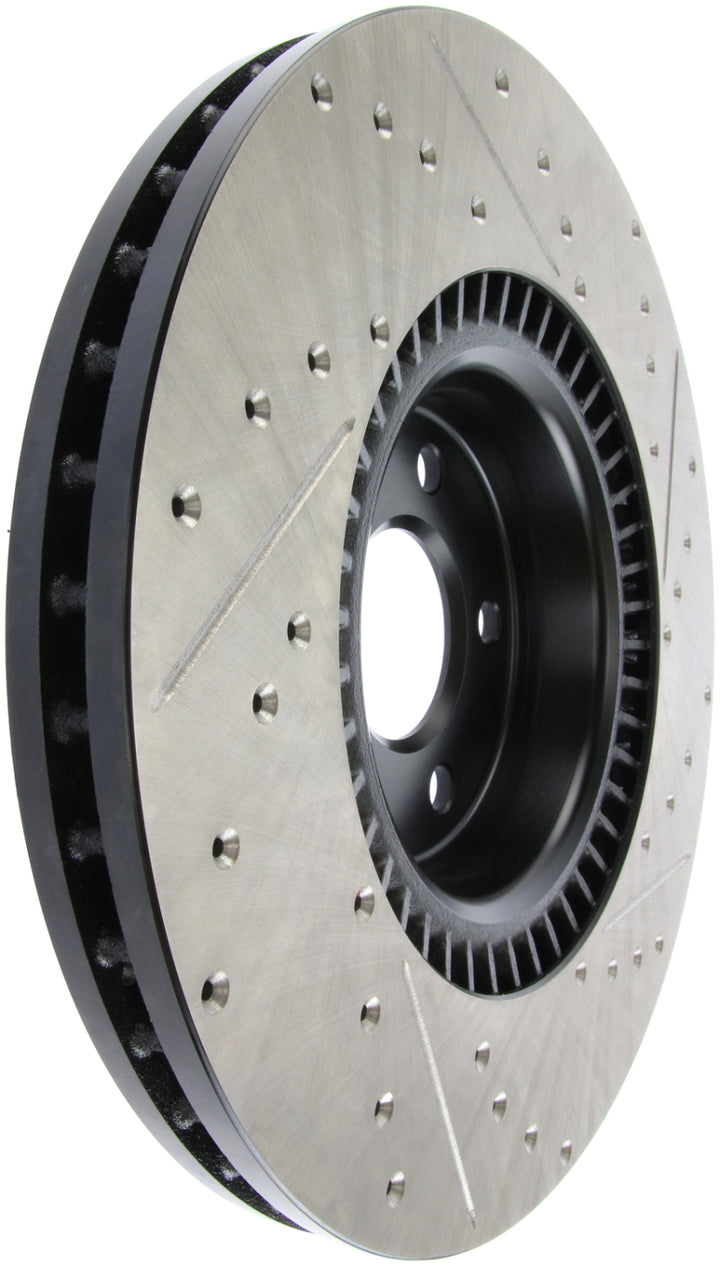 StopTech Slotted & Drilled Sport Brake Rotor - Bull Strap