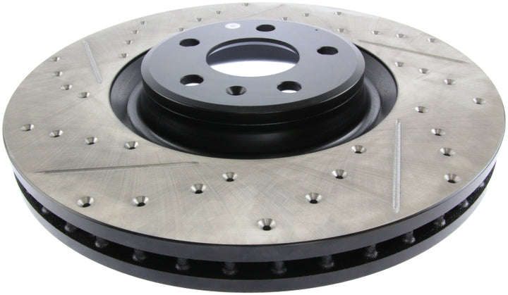 StopTech Slotted & Drilled Sport Brake Rotor - Bull Strap