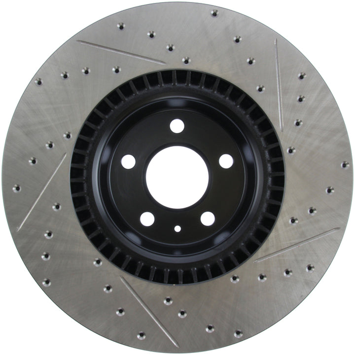 StopTech Slotted & Drilled Sport Brake Rotor - Bull Strap