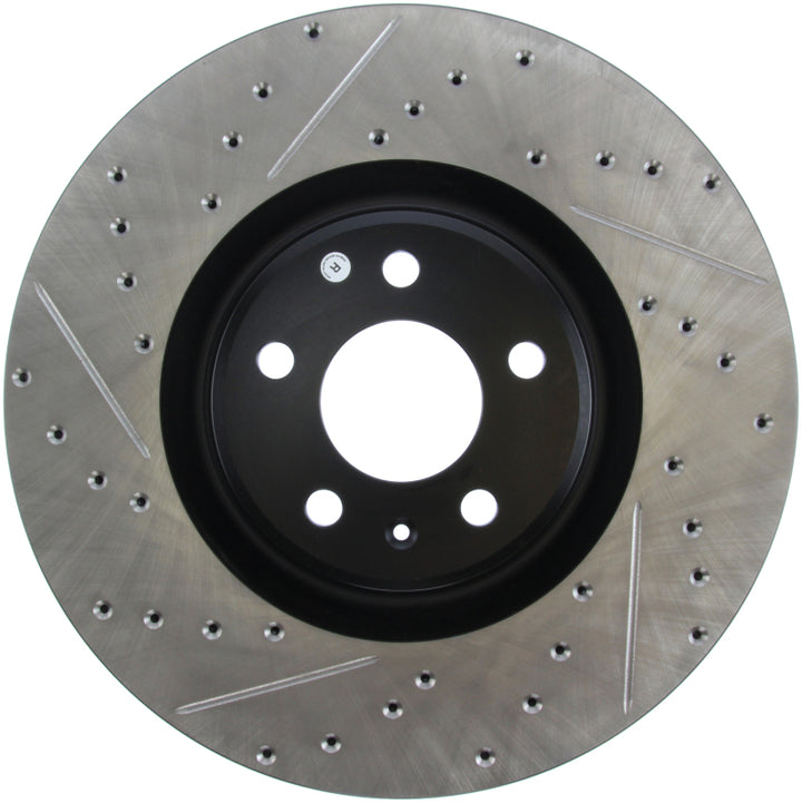 StopTech Slotted & Drilled Sport Brake Rotor - Bull Strap