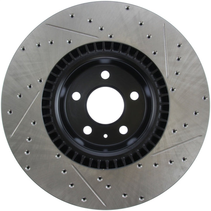 StopTech Slotted & Drilled Sport Brake Rotor - Bull Strap