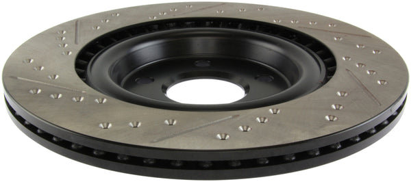 StopTech Slotted & Drilled Sport Brake Rotor - Bull Strap