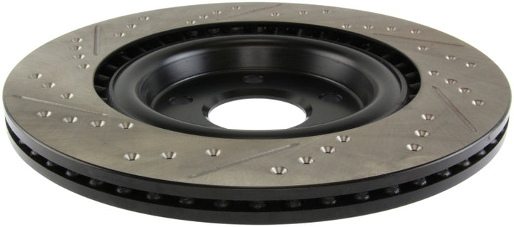 StopTech Slotted & Drilled Sport Brake Rotor - Bull Strap