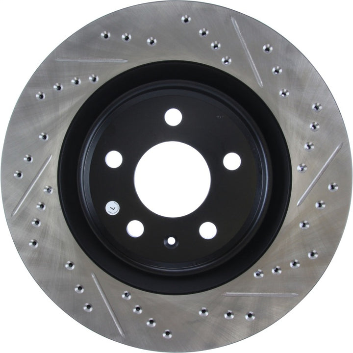 StopTech Slotted & Drilled Sport Brake Rotor - Bull Strap