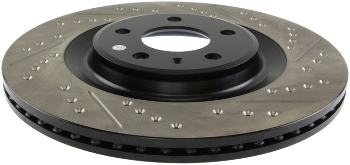 StopTech Slotted & Drilled Sport Brake Rotor - Bull Strap