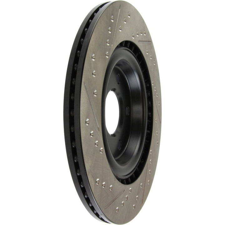 StopTech Slotted & Drilled Sport Brake Rotor - Bull Strap