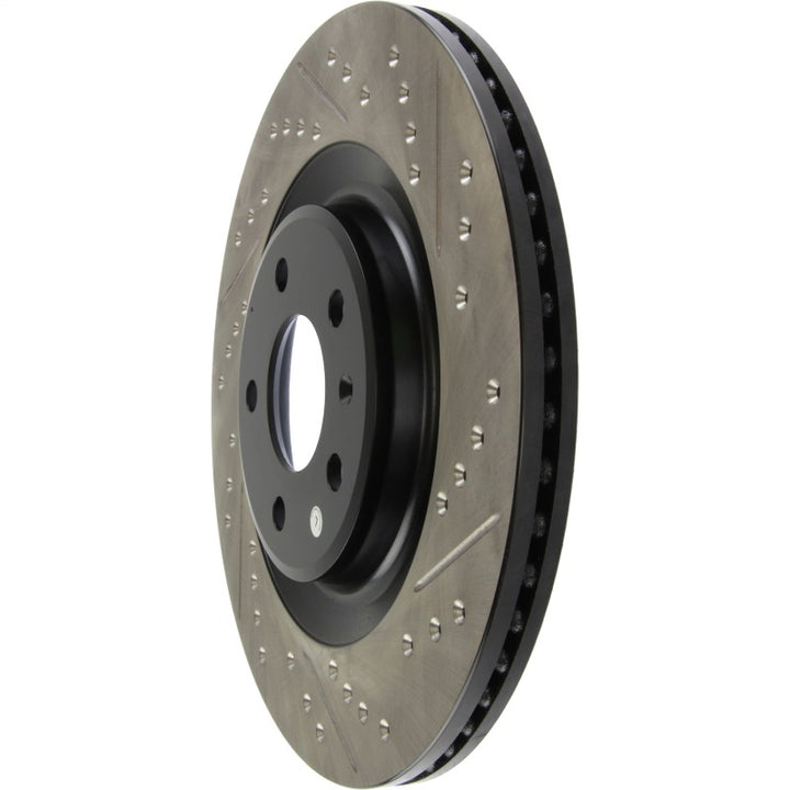 StopTech Slotted & Drilled Sport Brake Rotor - Bull Strap