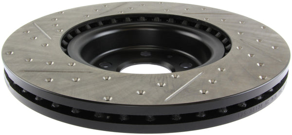 StopTech Slotted & Drilled Sport Brake Rotor - Bull Strap