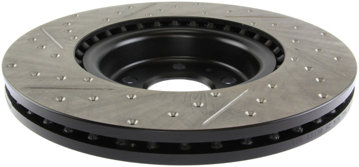 StopTech Slotted & Drilled Sport Brake Rotor - Bull Strap