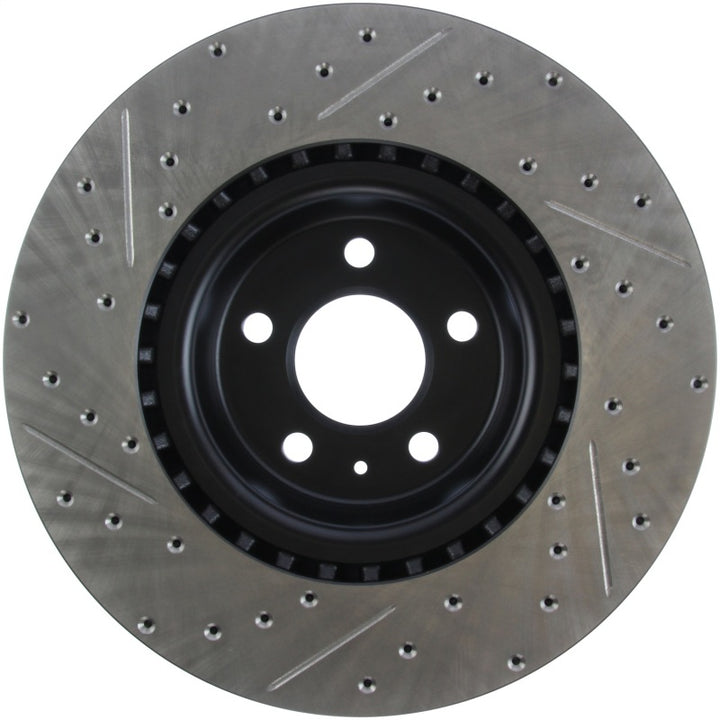 StopTech Slotted & Drilled Sport Brake Rotor - Bull Strap