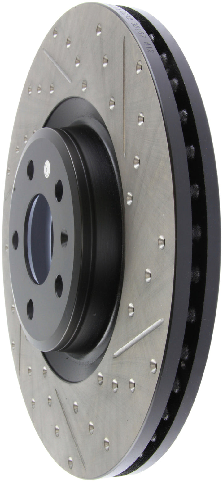 StopTech Slotted & Drilled Sport Brake Rotor - Bull Strap