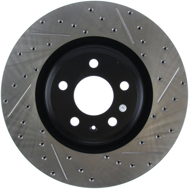 StopTech Slotted & Drilled Sport Brake Rotor - Bull Strap