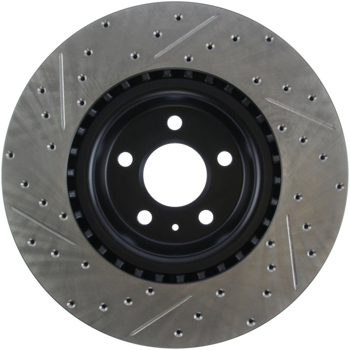 StopTech Slotted & Drilled Sport Brake Rotor - Bull Strap