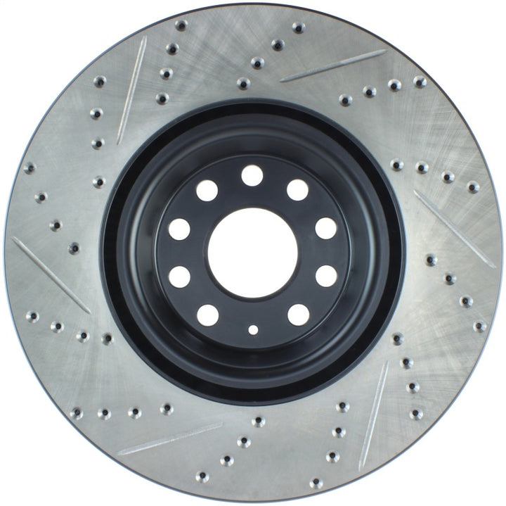 StopTech Slotted & Drilled Sport Brake Rotor - Bull Strap