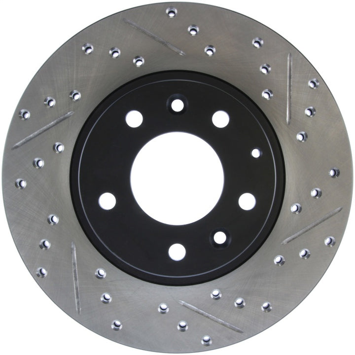 StopTech Slotted & Drilled Sport Brake Rotor - Bull Strap