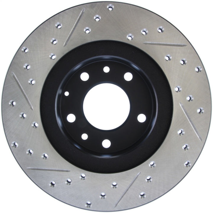 StopTech Slotted & Drilled Sport Brake Rotor - Bull Strap