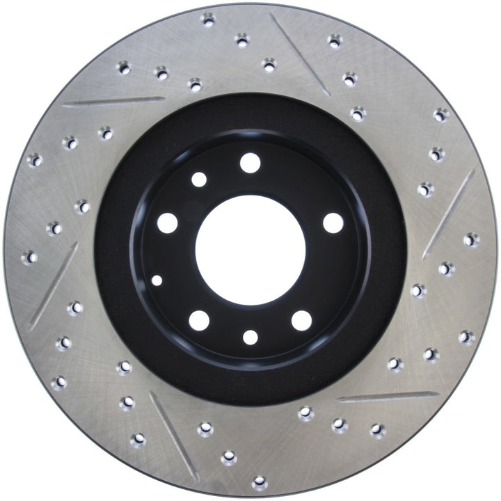 StopTech Slotted & Drilled Sport Brake Rotor - Bull Strap