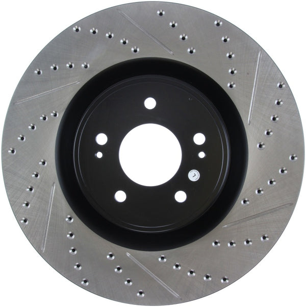 StopTech Slotted & Drilled Sport Brake Rotor - Bull Strap
