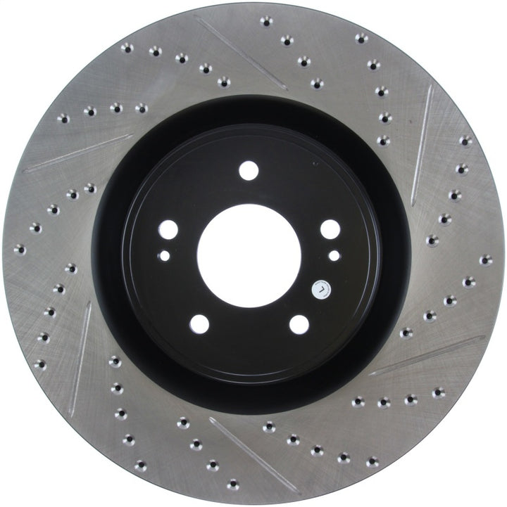 StopTech Slotted & Drilled Sport Brake Rotor - Bull Strap