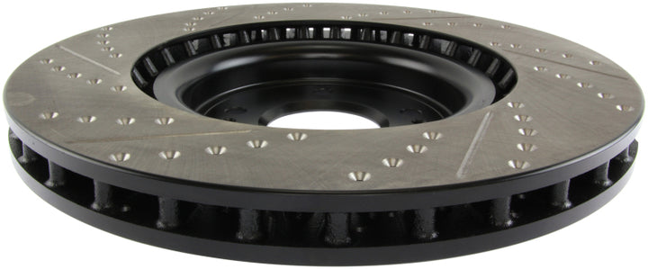 StopTech Slotted & Drilled Sport Brake Rotor - Bull Strap