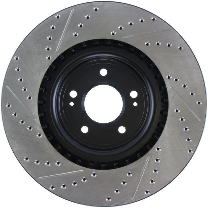 StopTech Slotted & Drilled Sport Brake Rotor - Bull Strap