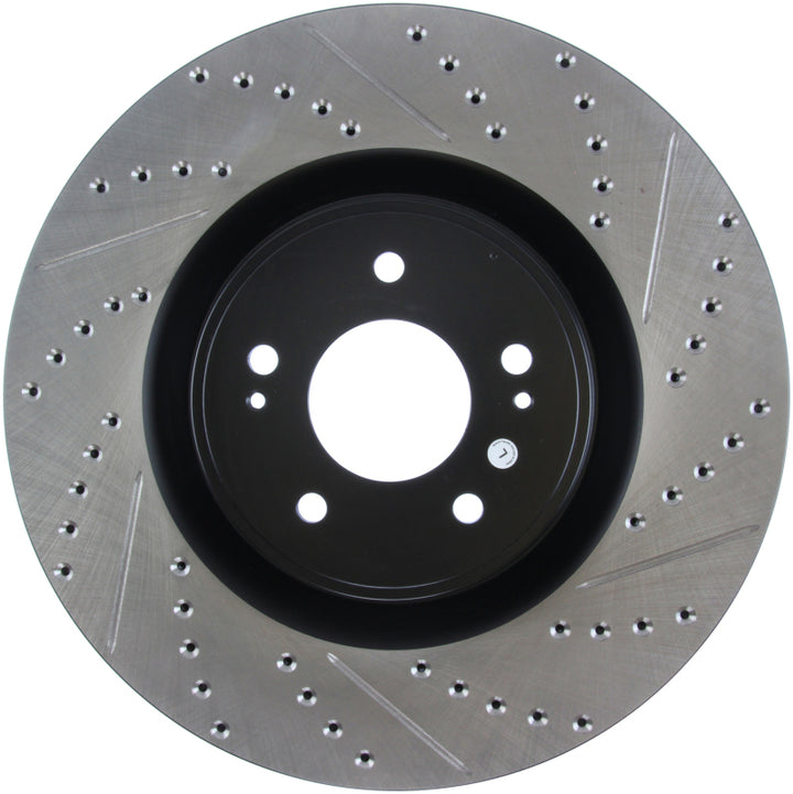 StopTech Slotted & Drilled Sport Brake Rotor - Bull Strap