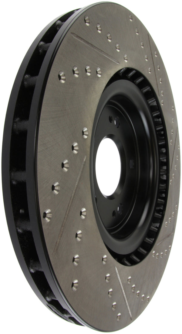 StopTech Slotted & Drilled Sport Brake Rotor - Bull Strap