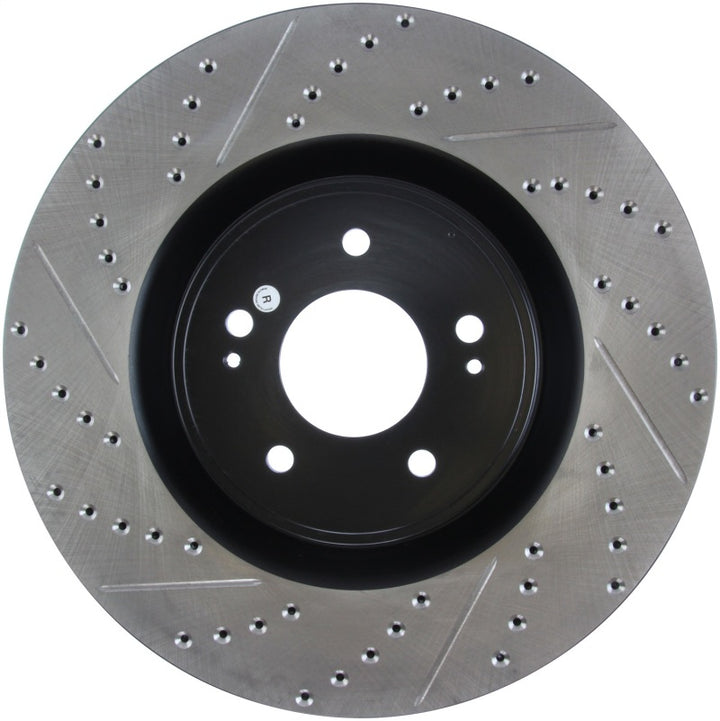 StopTech Slotted & Drilled Sport Brake Rotor - Bull Strap
