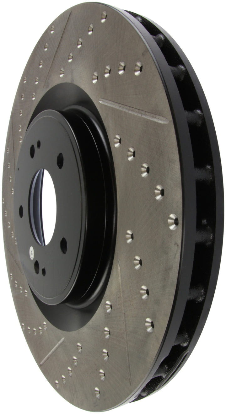 StopTech Slotted & Drilled Sport Brake Rotor - Bull Strap