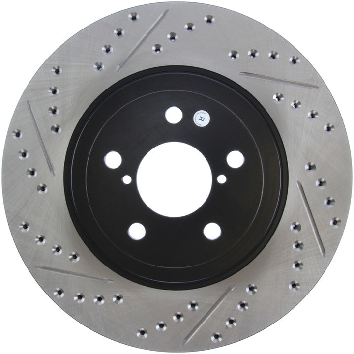 StopTech Slotted & Drilled Sport Brake Rotor - Bull Strap