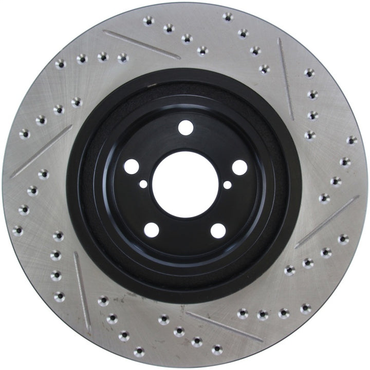 StopTech Slotted & Drilled Sport Brake Rotor - Bull Strap