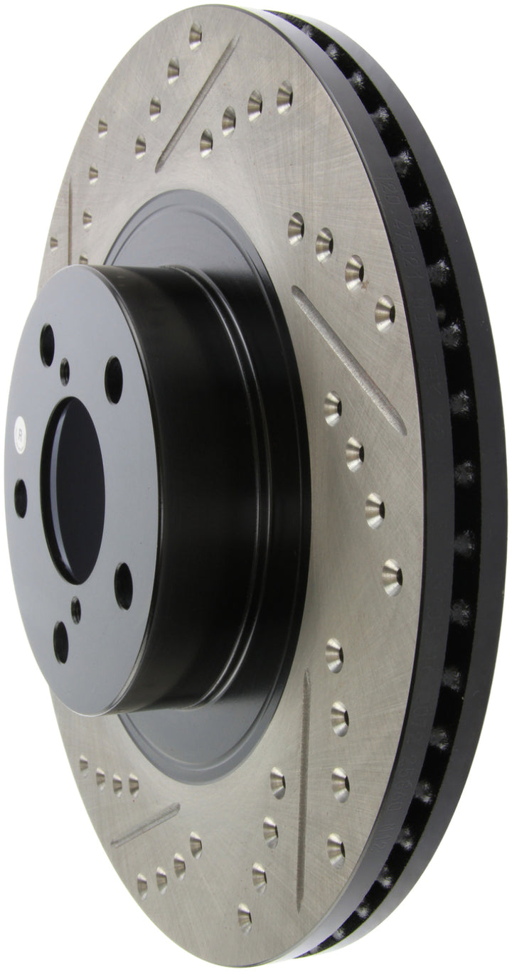 StopTech Slotted & Drilled Sport Brake Rotor - Bull Strap