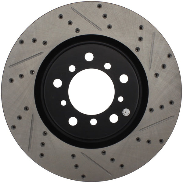 StopTech Slotted & Drilled Sport Brake Rotor - Bull Strap