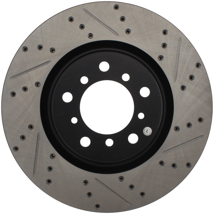 StopTech Slotted & Drilled Sport Brake Rotor - Bull Strap