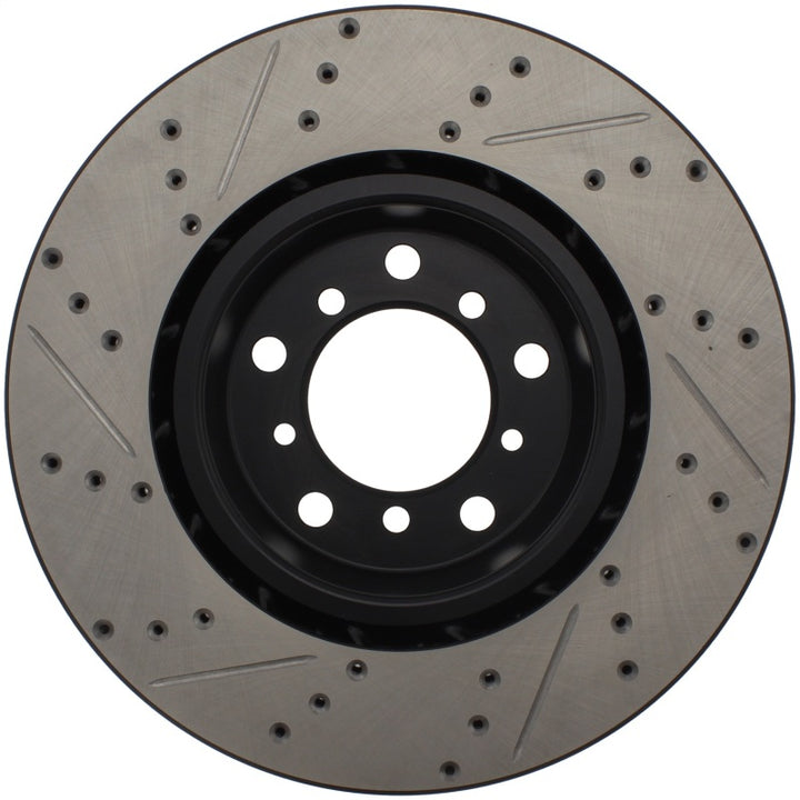 StopTech Slotted & Drilled Sport Brake Rotor - Bull Strap