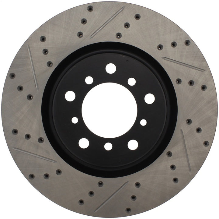 StopTech Slotted & Drilled Sport Brake Rotor - Bull Strap
